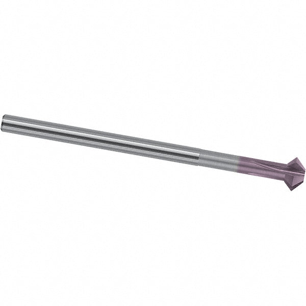 Magafor 888490H1000 Back Chamfer 0.394" Dia, 90 &deg, 0.394" Chamfer, 4 Flutes, Solid Carbide, Single End