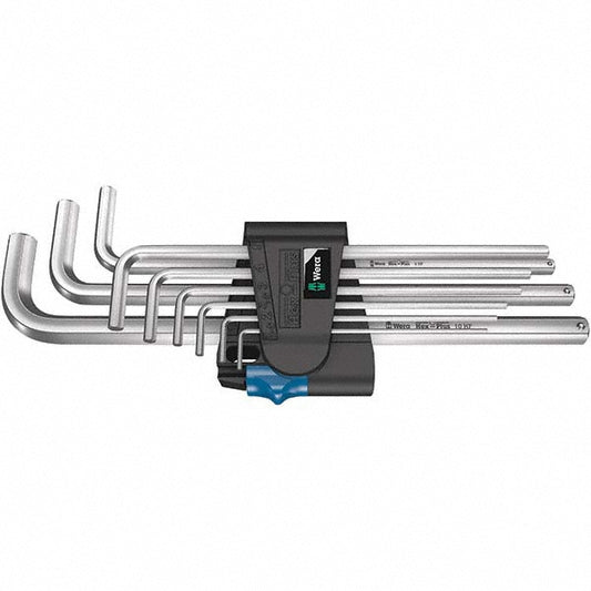 Wera 05022130001 Hex Key Sets Tool Type Hex  Handle Type L-Handle  Measurement Type Metric  Hex Size 1.5 - 10 mm  Hex Size Range (mm) 1.5 - 10  Container Type Caddy