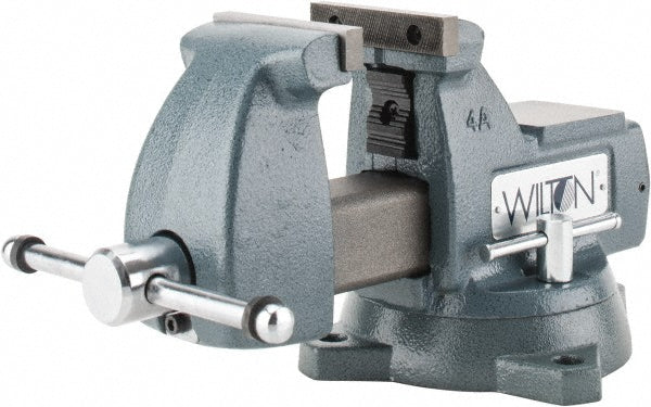 Wilton 21300 Bench & Pipe Combination Vise 4" Jaw Width, 4-1/2 in Jaw Opening, 3-7/16 in Throat Depth