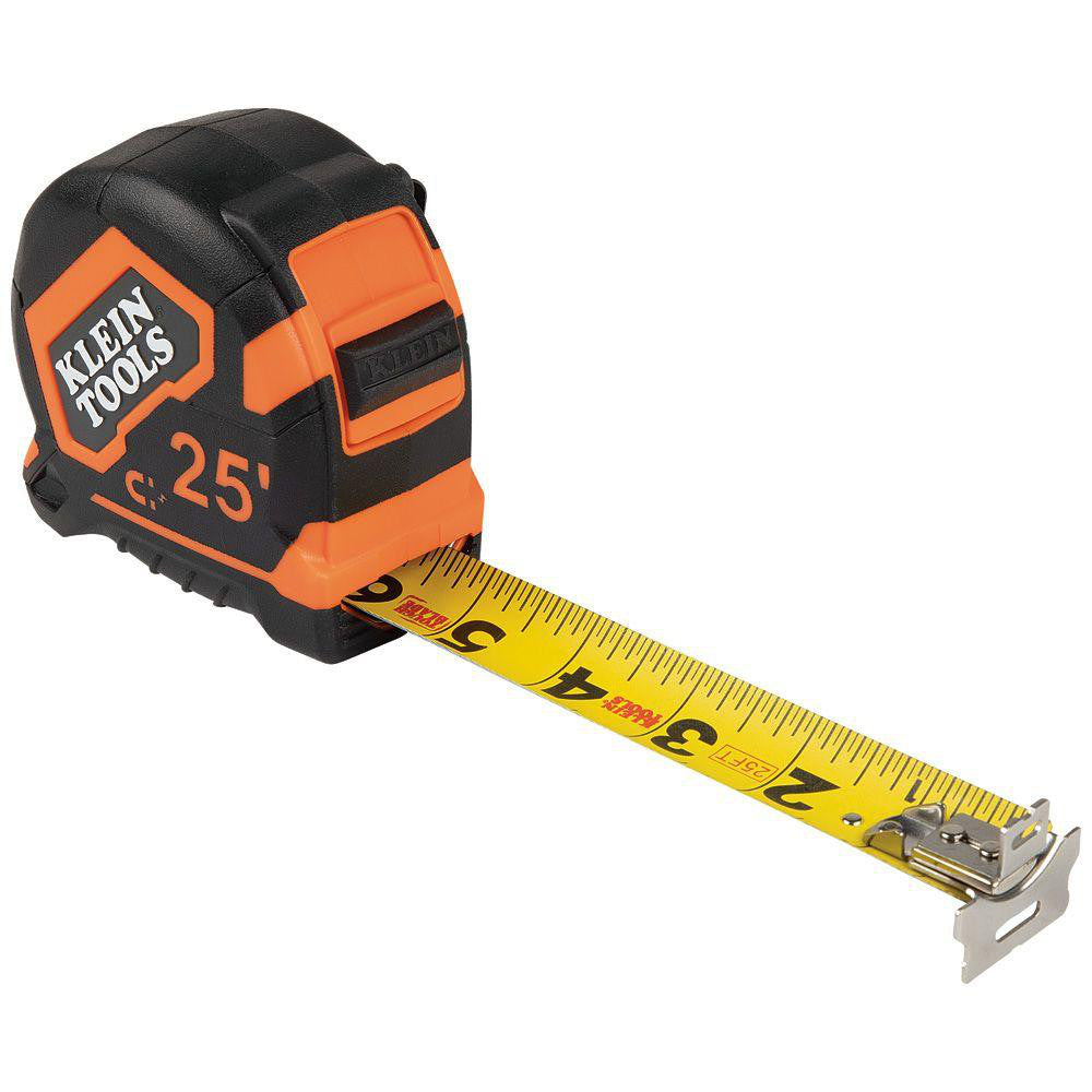 Klein Tools 9225 Tape Measure 25' Long, 1-7/8" Width, Yellow Blade
