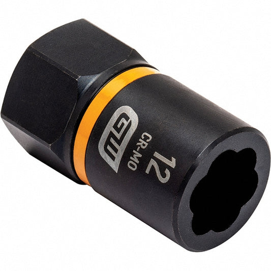 GEARWRENCH 84763 Bolt Extractor Socket Size 12 mm, 8 mm Drive for 12 mm Screw