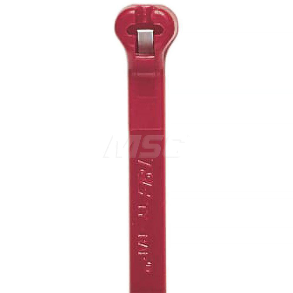 Thomas & Betts TY5253M-2 Cable Tie Duty 11.4" Long, Red, Polyamide, Barbed & Standard
