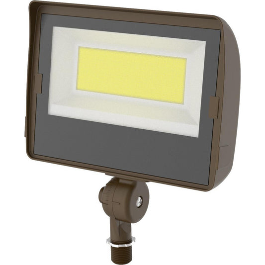 Commercial LED L60W5KFLKNTCL4P Floodlight Fixtures Mounting Type Knuckle  Housing Color Bronze  Housing Material Aluminum  Lumens 5200  Lamp Type LED  Wattage 60.000