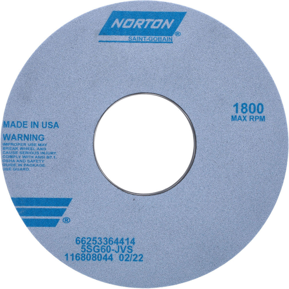 Norton 66253364414 Surface Grinding Wheel 14" Dia, 2" Thick, 5" Hole, 60 Grit, J Hardness