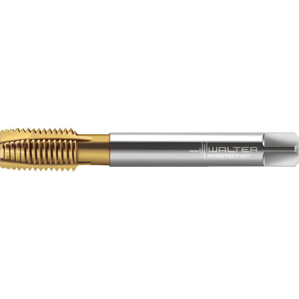 Walter-Prototyp 7606588 Spiral Point Tap 1/2-13 UNC, 4 Flutes, Plug Chamfer, 2B Class of Fit, High-Speed Steel-E, TiN Coated