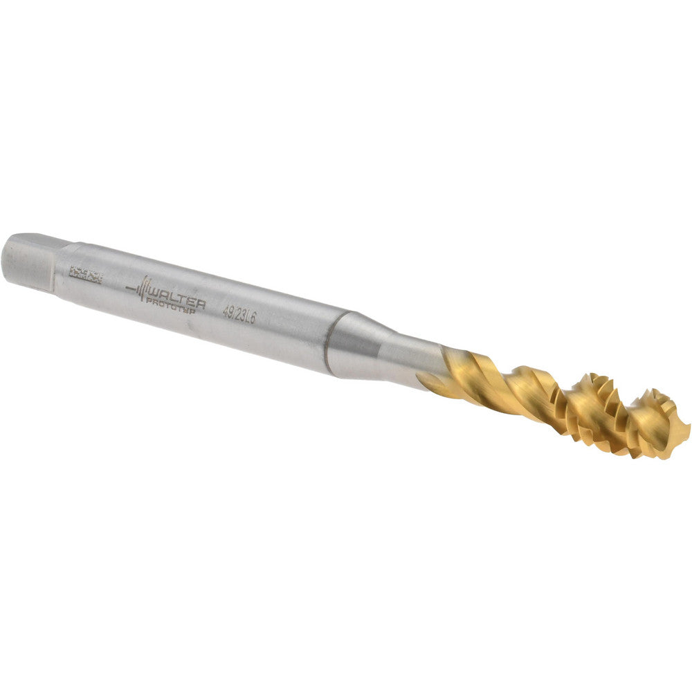 Walter-Prototyp 7606556 Spiral Flute Tap 1/4-20 UNC, 3 Flutes, Semi-Bottoming, 2B Class of Fit, High Speed Steel, TIN Coated
