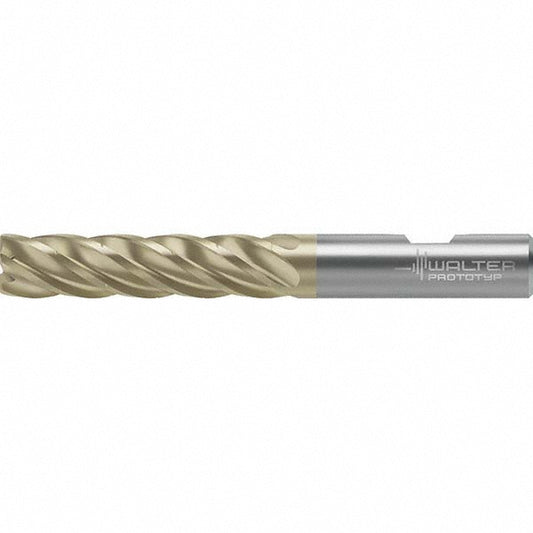 Walter-Prototyp 7496811 Corner Radius End Mill 8 mm Dia, 34 mm LOC, 0.4 mm Radius, 5 Flutes, Solid Carbide