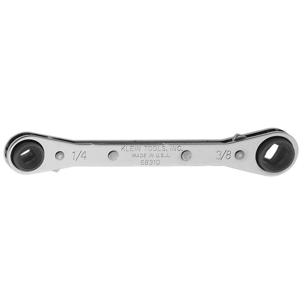 Klein Tools 68310 Box End Wrench 1/4 x 3/8, 3/16 x 5/16", 4 Point, Double End