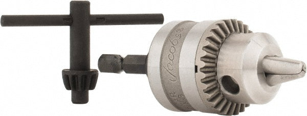 Jacobs JCM30248 Drill Chuck 1/4" Capacity, Integral Shank Mount