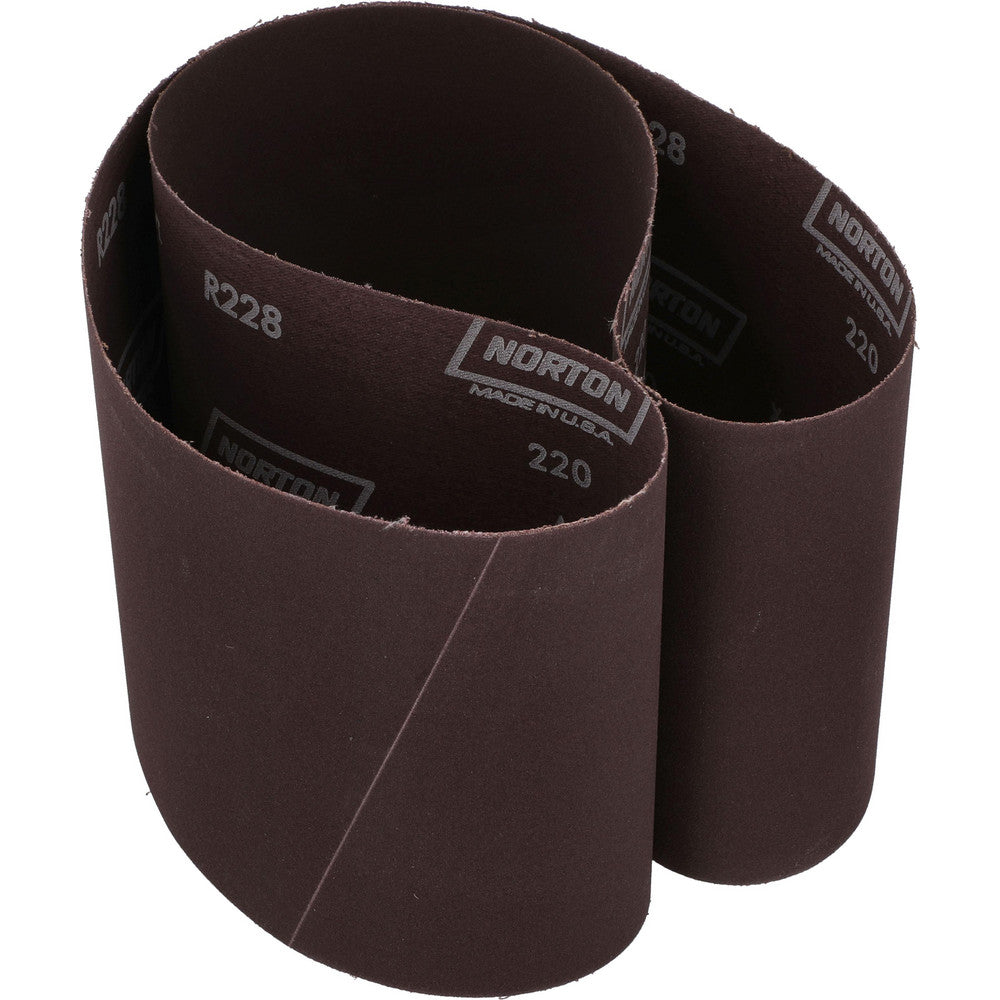 Norton 78072722546 Abrasive Belt  6" Wide, 48" OAL, 220 Grit, Aluminum Oxide