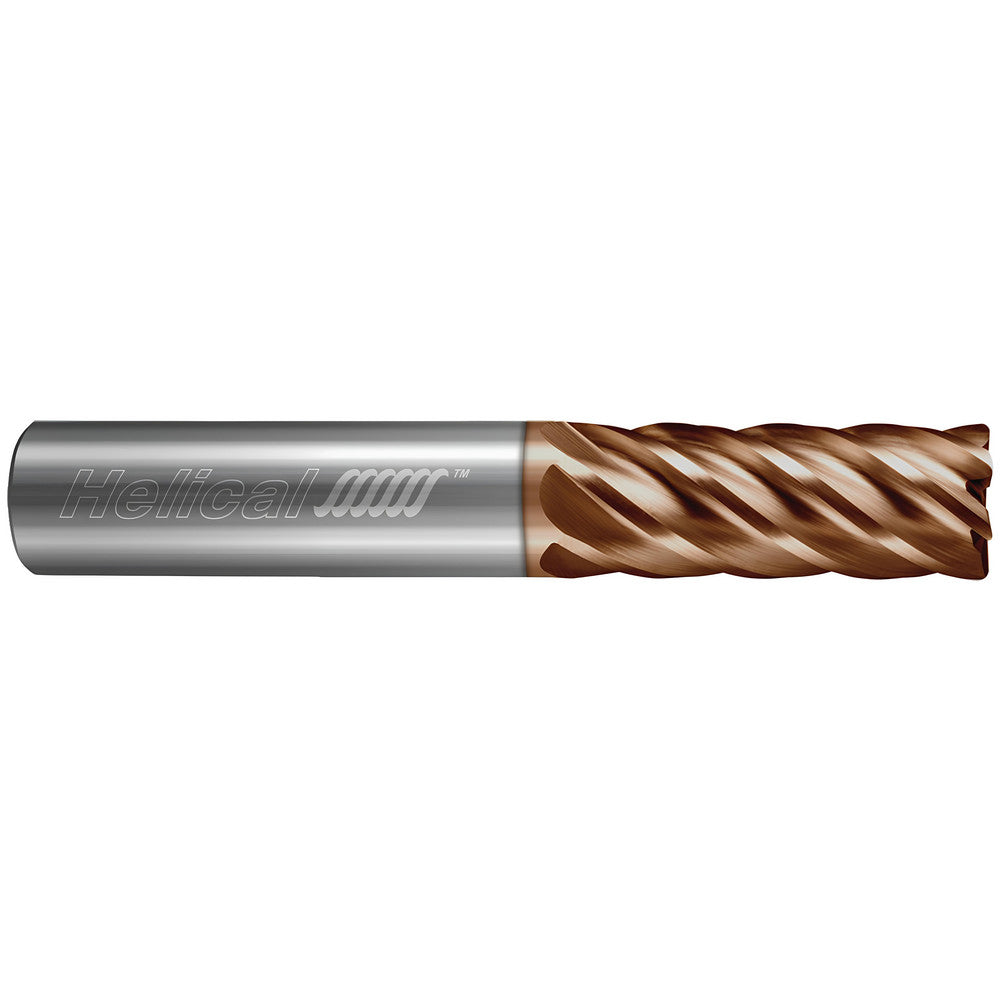 Helical Solutions 82312 Corner Radius End Mill 3/8" Dia, 7/8" LOC, 0.0300" Radius, 4 Flute, Solid Carbide