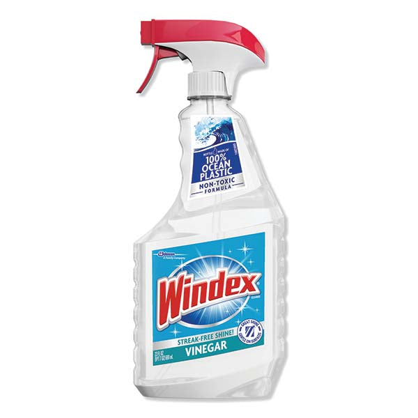 Windex 312620 Windex Glass Cleaner Spray Bottle, Vinegar, 23 fl oz, 8/case