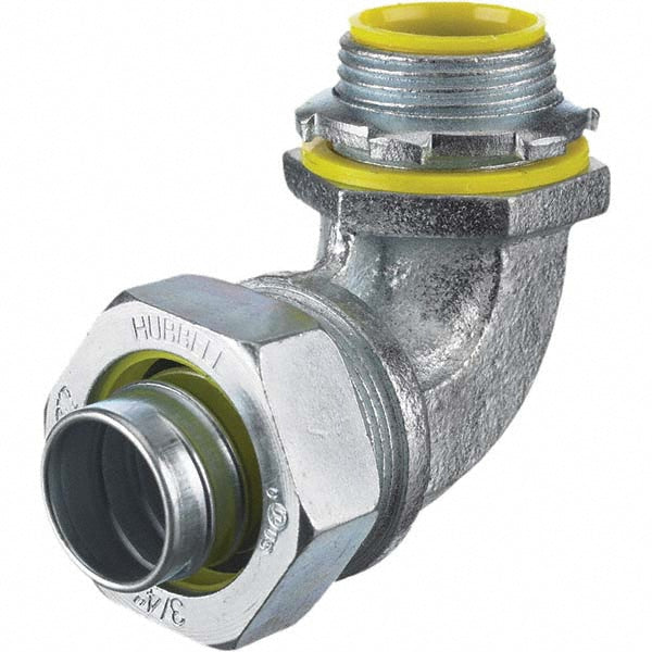Hubbell Wiring Device-Kellems H10091 Conduit Connector For Liquid-Tight, Malleable Iron & Steel, 1" Trade Size