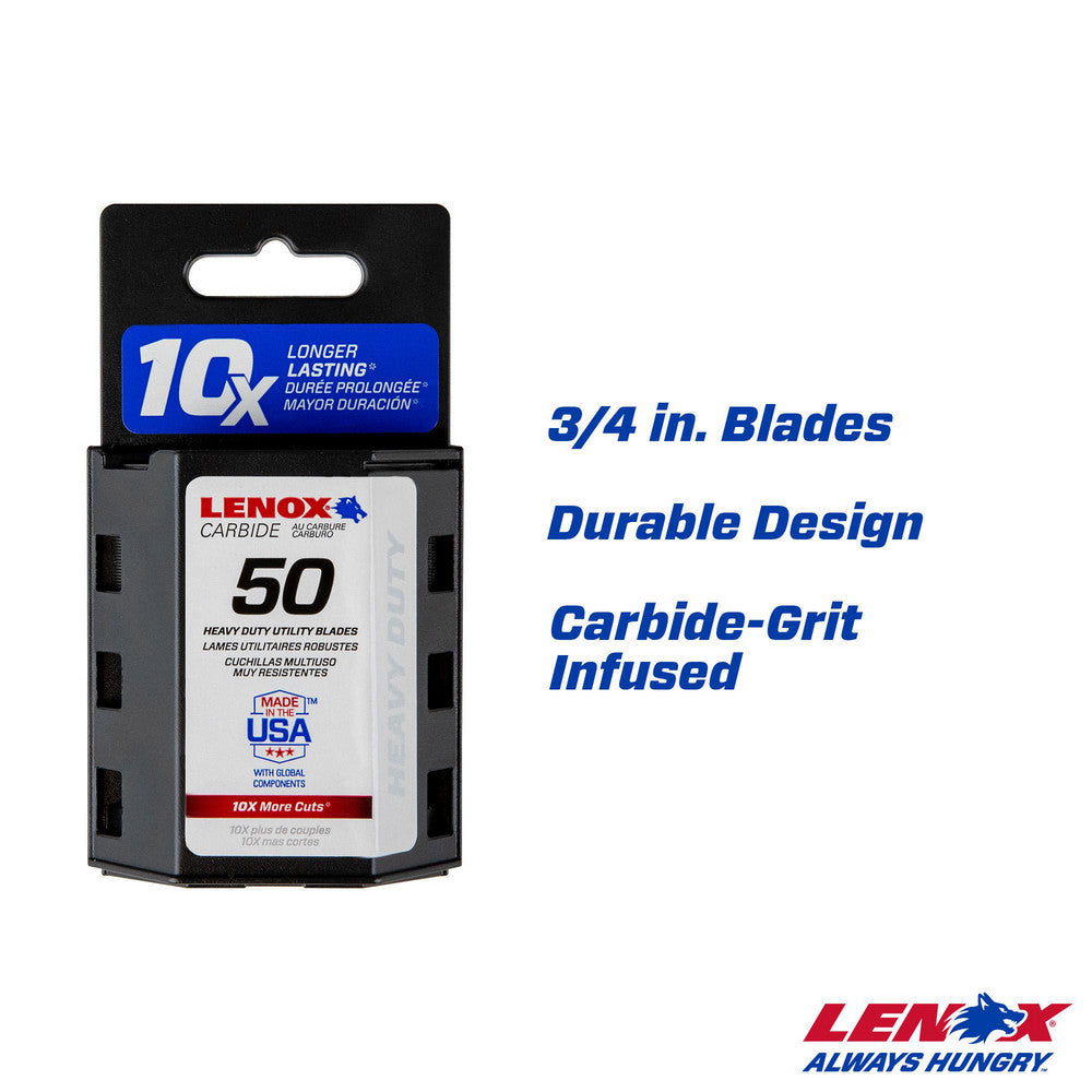 Lenox LXHT11800L Knife Blade Utility Knife, 2.5000" Blade Length