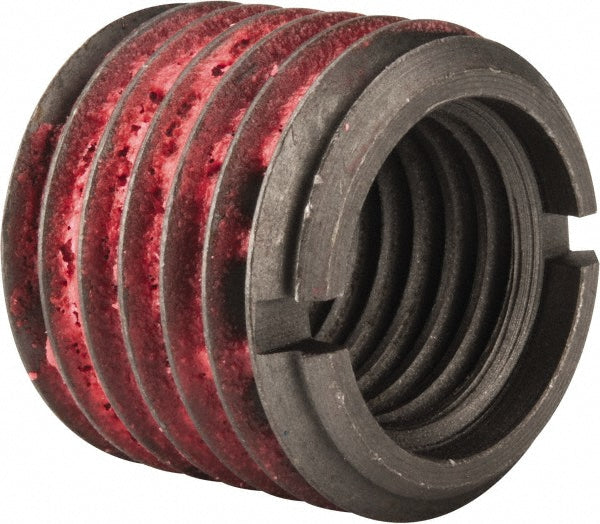 E-Z LOK 329-14 Thread Locking Insert 7/8-9 Internal Thread, 1-1/4-7 External Thread, UNC, 1-1/8" OAL, Self-Lock Wall