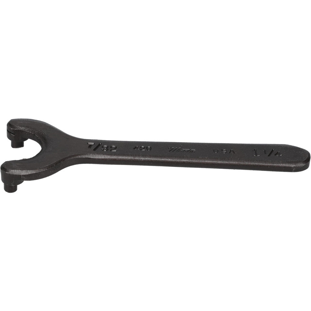 Martin Tools 420 Spanner Wrenches & Sets Maximum Capacity (Inch) 1-1/4  Overall Length (Inch) 5  Pin Diameter (Inch) 7/32  Hook Thickness (Inch) 7/32  Warranty Lifetime Limited  