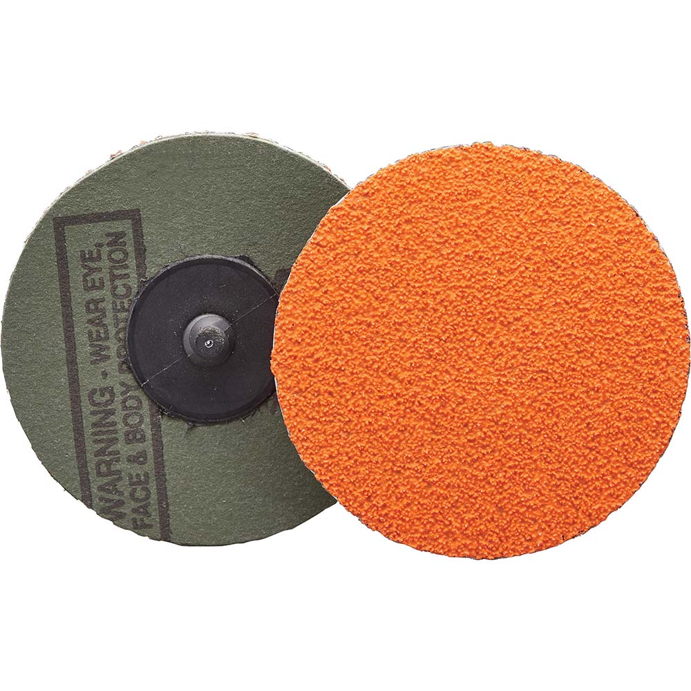 Norton 78072709015 Quick-Change Disc Power-Lock Type 3, 3" Disc Dia, 80 Grit, Ceramic Alumina, Coated