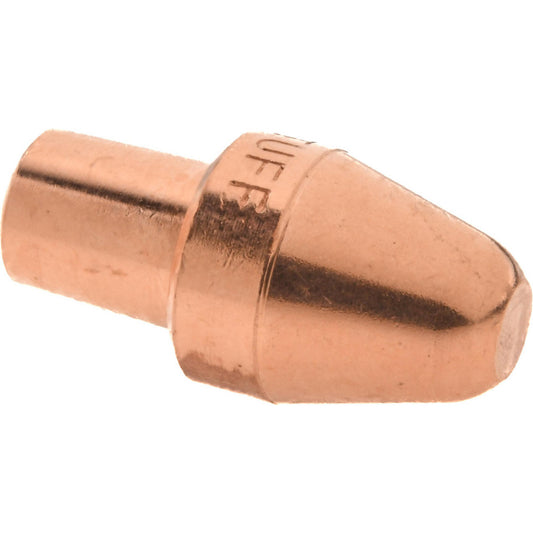 Tuffaloy 112-0025 Spot Welder Tips Tip Type Male Cap A Nose (Pointed)  Material RWMA Class 2 - C18200  Overall Length 1.25 in  For Use With. 5RW Cap Taper Electrode Holder  Tip Diameter Inch 0.625 in  