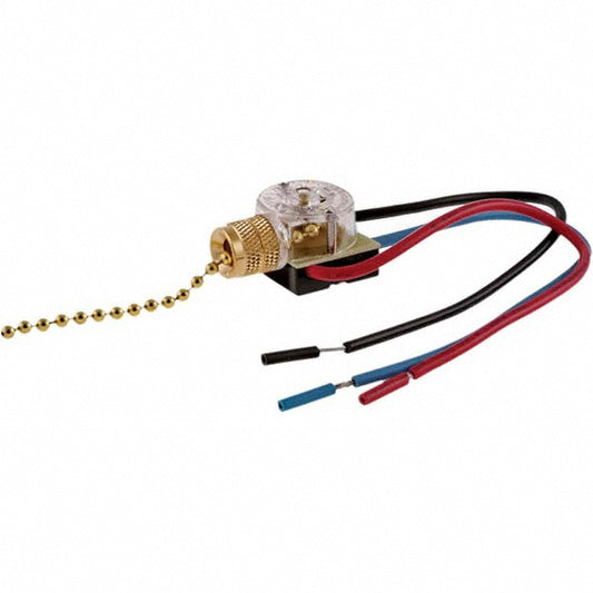 Hubbell Wiring Device-Kellems RL120 Lamp Holders Lamp Type Incandescent  Lamp Holder Style Pull Chain  Mounting Type Wire Leads  Voltage 125 VAC  Wattage 6  Housing Color Black