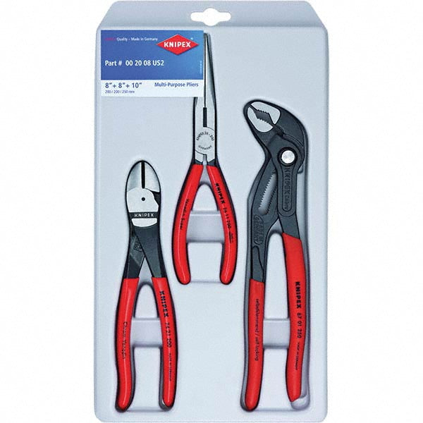 Knipex 00 20 08 US2 Plier Set 3 Pc, Assortment