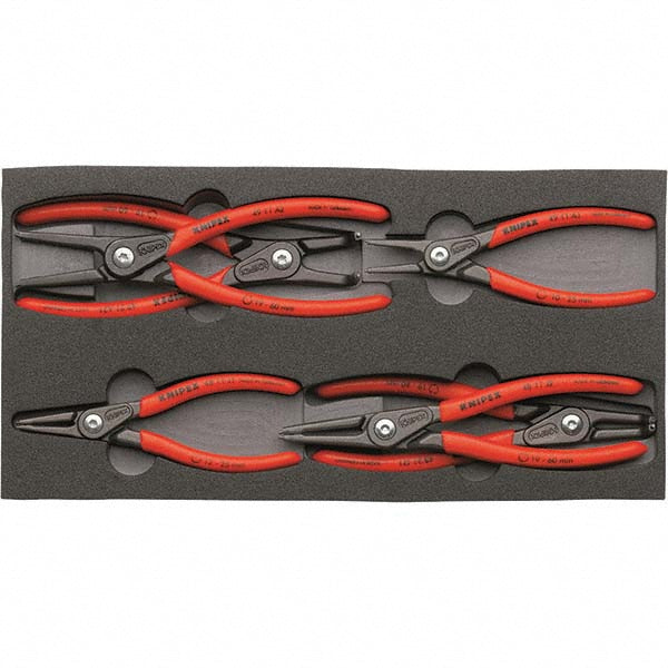 Knipex 00 20 01 V02 Plier Sets Set Type Internal Ring Pliers  Container Type Foam Inserts  Overall Length 5-1/2 in 7-1/4 in  Handle Material Non-Slip Plastic