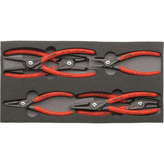 Knipex 00 20 01 V02 Plier Sets Set Type Internal Ring Pliers  Container Type Foam Inserts  Overall Length 5-1/2 in 7-1/4 in  Handle Material Non-Slip Plastic