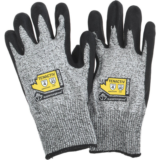 Superior Glove Works S13TAGPN-11 Cut & Abrasion-Resistant Gloves Superior Glove Works S13TAGPN, ANSI Cut A2, ANSI Puncture 0, Micropore Nitrile, TenActiv