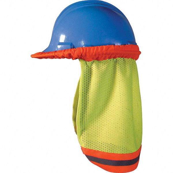 OccuNomix OK-5057009 Hard Hat Neck Shade Polyester, Yellow, Use with Regular & Full Brim Hard Hat