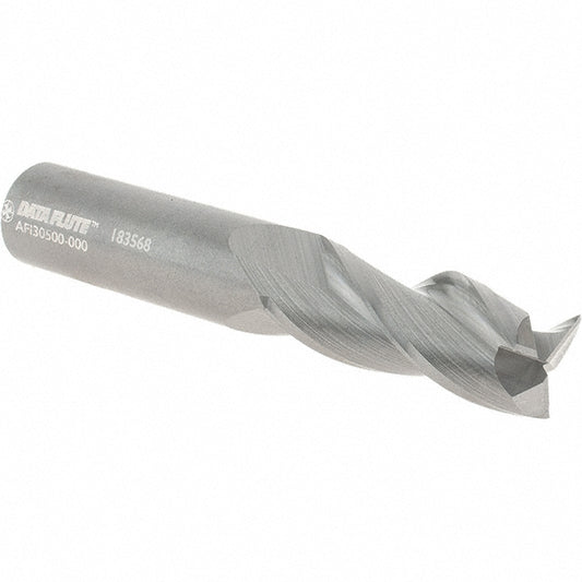 Data Flute Cnc 32348-00-D Square End Mill 1/2" Dia, 1-1/4" LOC, 3 Flute, Solid Carbide