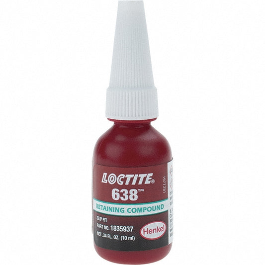 Loctite 1835937 Retaining Compound 10 mL Bottle, Green