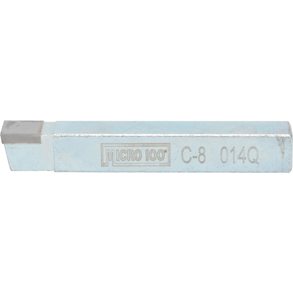 Micro 100 C-8 Tool Bit Blank 1/2" Wide, 1/2" High, 3-1/2" OAL, Brazed Solid Carbide, Square