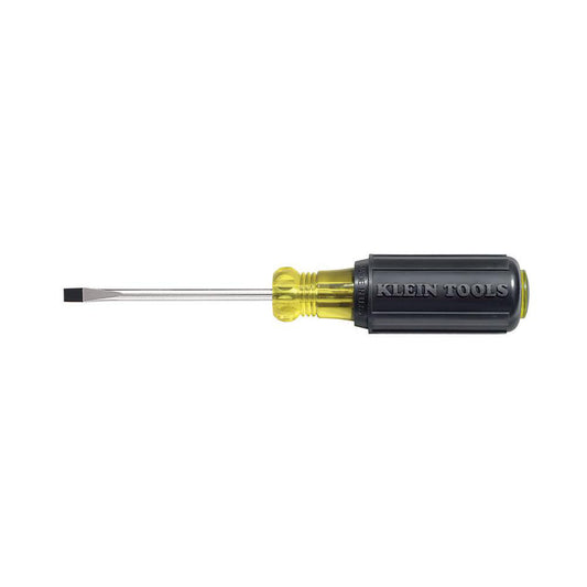 Klein Tools 601-3 Slotted Screwdriver 3/16" Width, 6-3/4" OAL, 3" Blade Length