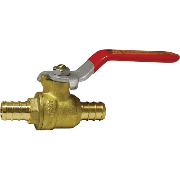 Jones Stephens B63050LF Brass Pipe Ball Valve 1/2" Fitting, PEX, Lead Free