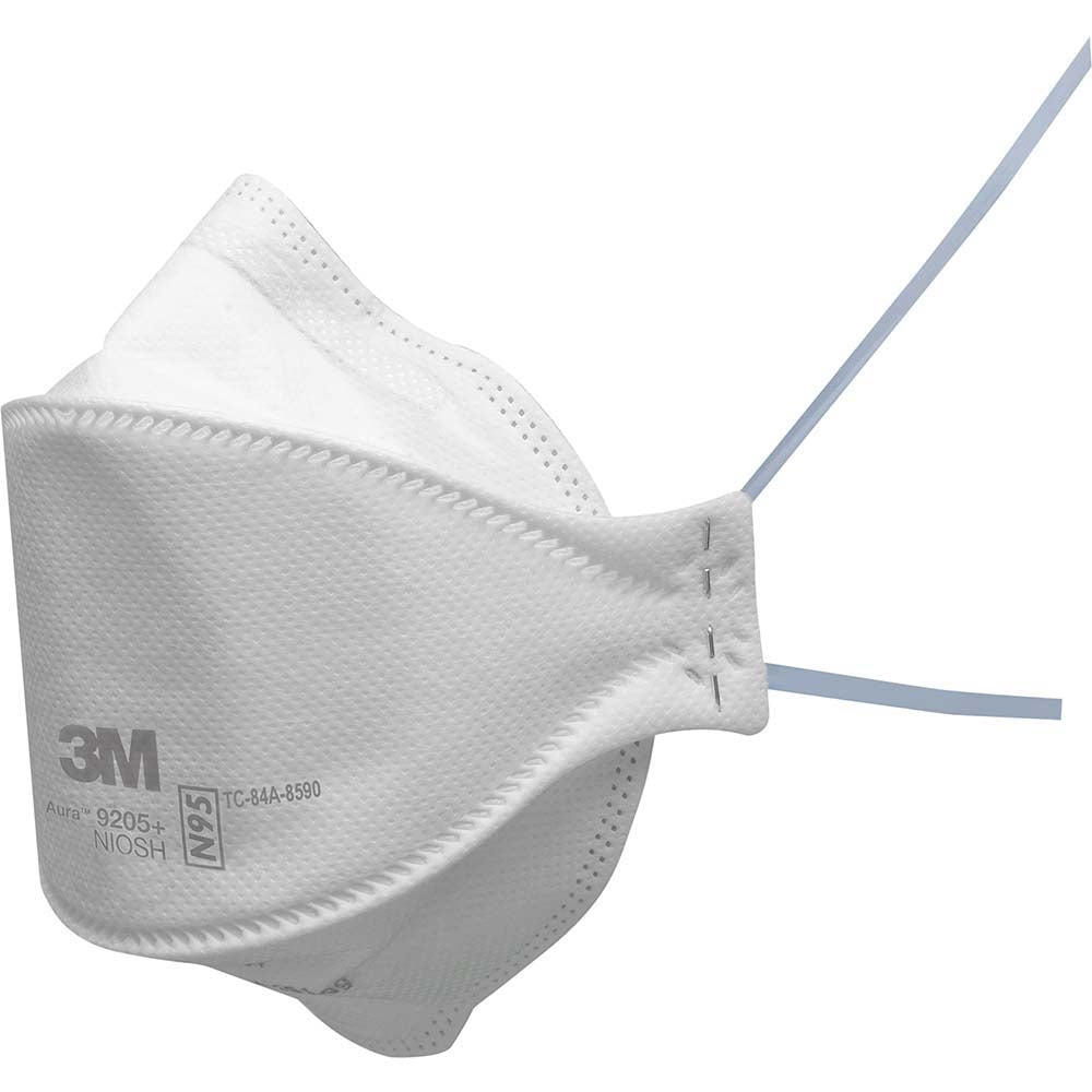 3M 7100232940 Disposable Particulate Respirator Contains Nose Clip, White, Size Universal