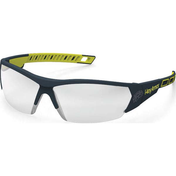 HexArmor 11-14004-06 Safety Glasses Anti-Fog & Scratch-Resistant, Polycarbonate, Silver Mirror Lenses, Frameless