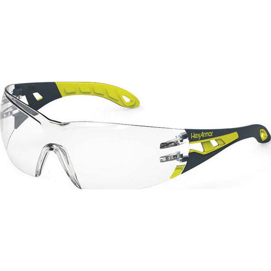 HexArmor 11-10003-04 Safety Glass Anti-Fog & Scratch-Resistant, Polycarbonate, Clear Lenses, Frameless, UV Protection