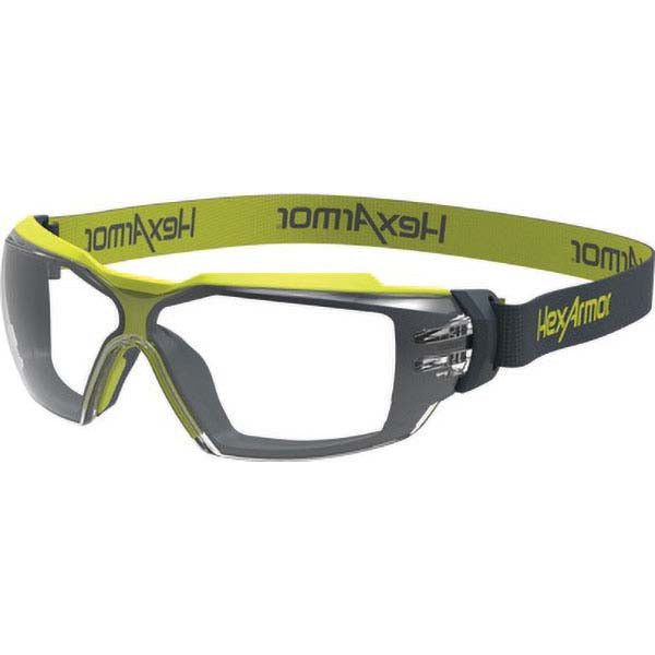 HexArmor 11-23001-04 Safety Glass Anti-Fog & Scratch-Resistant, Polycarbonate, Clear Lenses, Frameless, UV Protection