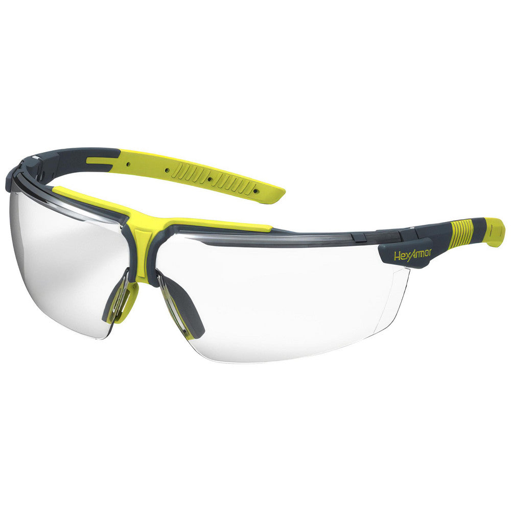 HexArmor 11-19001-02 Safety Glasses Anti-Fog & Scratch-Resistant, Polycarbonate, Clear Lenses, Frameless