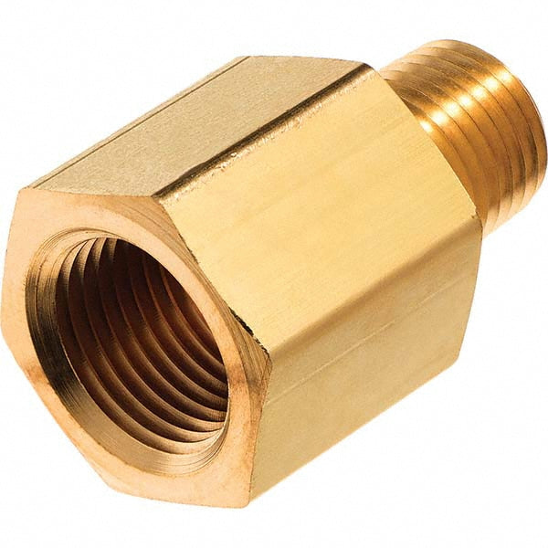USA Industrials ZUSA-PF-4992 Brass Pipe Reducing Adapter 3/8 x 1/4" Fitting, Threaded, FNPT x MNPT