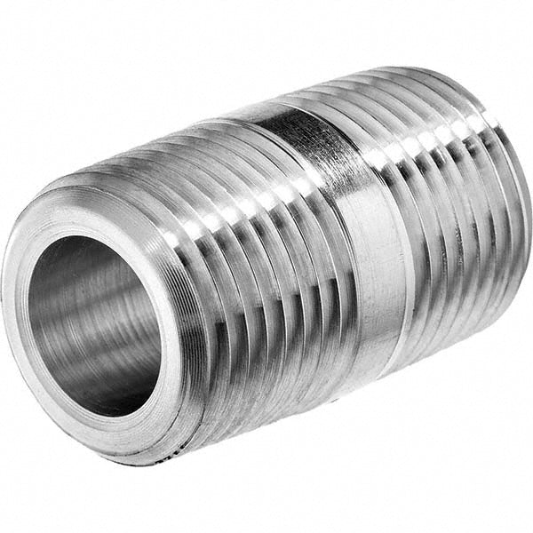 USA Industrials ZUSA-PF-4571 Pipe Close Nipple 1/4", 316 Stainless Steel