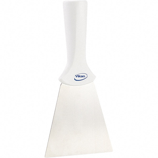 Vikan 40115 Stainless Steel Scraper with Threaded Handle, 3.9", White