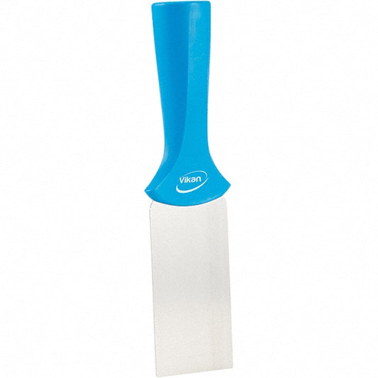 Vikan 40103 Stainless Steel Scraper with Threaded Handle, 2", Blue