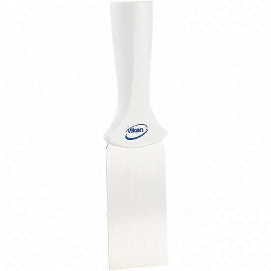 Vikan 40105 Stainless Steel Scraper with Threaded Handle, 2", White