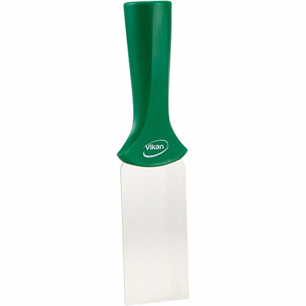 Vikan 40102 Stainless Steel Scraper with Threaded Handle, 2", Green