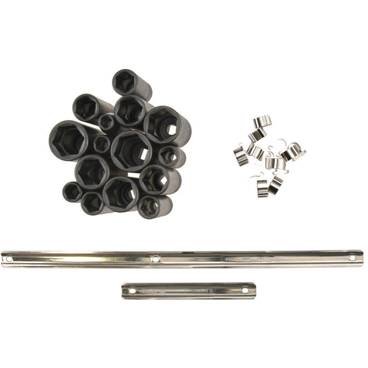 Proto J74114 Deep Impact Socket Set 15 Pc, 1/2" Drive, 3/8 to 1-1/4" Socket