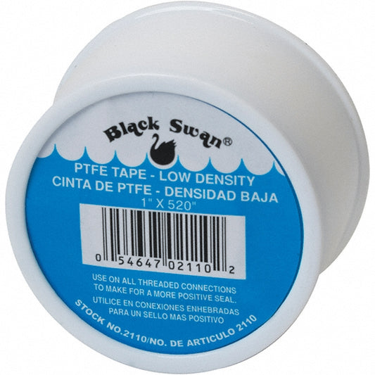 Black Swan 02110 Pipe Sealing Tape Pipe Repair Tape Type Low Density Repair Tape  Width (Inch) 1  Tape Length 520  Thickness (mil) 0.0030  Thickness 0.003mil  Color White