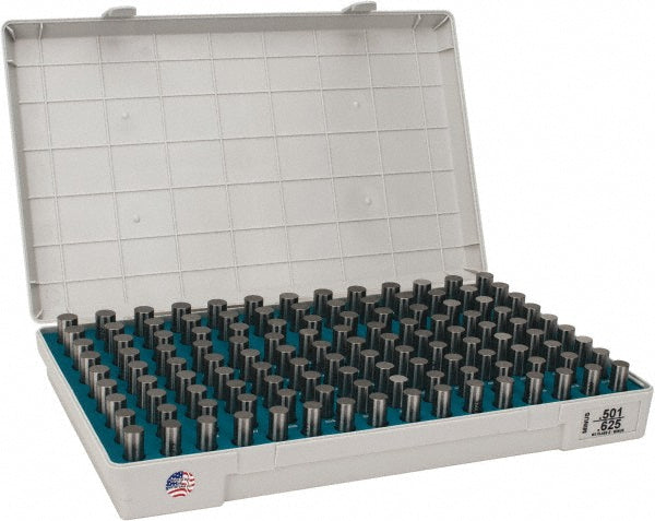 Meyer Gage M3M Class Z Plug Gage Set 0.501 to 0.625" Range, 125 Pc