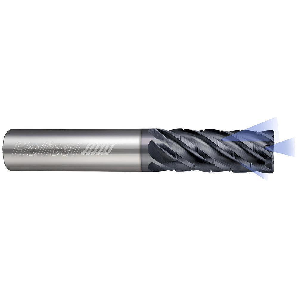 Helical Solutions 59956 Corner Radius End Mill 1/2" Dia, 1" LOC, 0.0300" Radius, 7 Flute, Solid Carbide