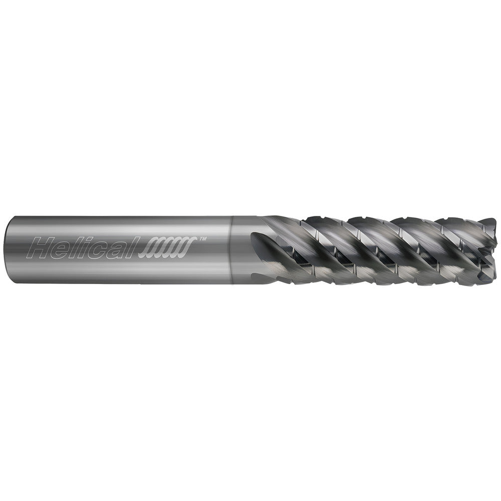 Helical Solutions 27122 Corner Radius End Mill 1/4" Dia, 1/2" LOC, 0.0200" Radius, 7 Flute, Solid Carbide