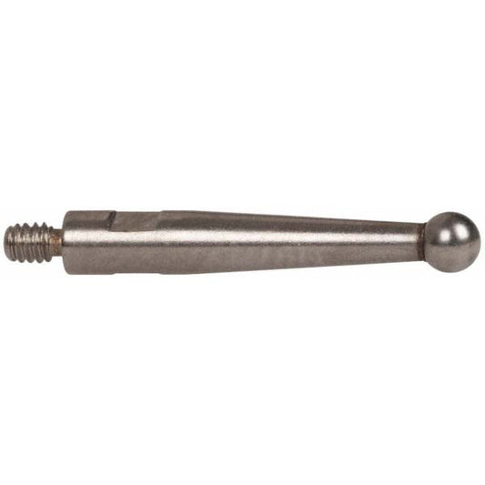 TESA Brown & Sharpe 599-7049 Test Indicator Ball Contact Point 2 mm Ball Dia, 12.7 mm Contact Point Length, Steel